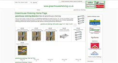Desktop Screenshot of greenhouseshelving.co.uk